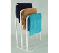 Porte-serviettes moderne 3 bras en métal blanc modèle 014/W-16-3W-88B style loft