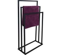 Porte-serviettes moderne à 3 branches Métal Loft NOIR 005/W-16-3W-84C