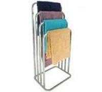 Porte-serviettes moderne Loft à 4 bras, arrondi, métal, ARGENT 024/W-16-4W-98S
