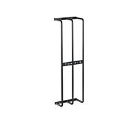 HomCom Porte-serviettes mural 3 barres en métal – 6 serviettes – 21×12×74 cm, Noir