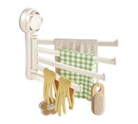 Porte-serviettes mural à ventouse pour salle de bain | Crochet de serviette pivotant pour vêtements, chaussettes, porte de douche, dortoir, cuisine, camping-car, toilettes