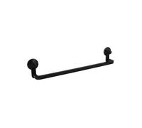Porte serviettes mural à ventouses en PVC Noir mat MSV