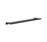 Porte-serviettes mural hansgrohe AddStoris S 41763670, 2 supports, noir mat