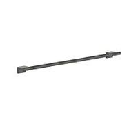 Porte-serviettes mural hansgrohe AddStoris S 41767340, 1 support, chrome noir brossé