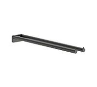 Porte-serviettes mural hansgrohe AddStoris S 41787340, deux bras, finition chrome noir brossé