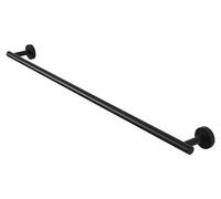 Porte-serviettes noir, 80 cm de long, barre en acier inoxydable SUS 304, porte-serviettes de bain, fixation murale, A2000S80-BK