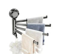 Porte-serviettes pivotant mural pliable sans | Crochet de serviette pivotant pour vêtements, chaussettes, porte de douche, dortoir, cuisine, camping-car, toilettes