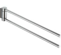 Porte-serviettes Plan Keuco en 2 parties 438mm chargement extérieur chromé