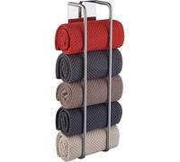 Porte-serviettes pour invités, fixation sans perçage, 40 cm, chrome, acier inoxydable SUS304, adhésif