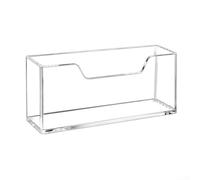 Porte-serviettes rectangulaire en acrylique transparent, imperméable, résistant aux éclaboussures, pour cuisine, table à manger, comptoir, organisation peu encombrante, décoration d'intérieur moderne