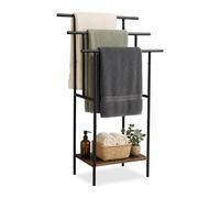 Relaxdays Porte-serviettes avec étagère