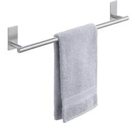 Porte-serviettes sans perçage, 60 cm, en acier inoxydable SUS304, finition brossée, adhésif