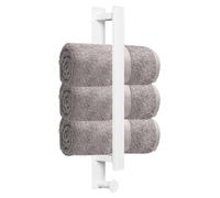 Porte-serviettes sans perçage, autocollant, en acier inoxydable, barre de serviette pour salle de bain, 40 cm, porte-serviettes pour invités, fixation murale avec crochets, porte-serviettes de bain, a
