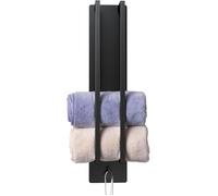 Porte-Serviettes sans perçage Support Serviette d'invité avec Crochet auto-adhésif 420x90x75mm Porte Serviette Roulé Murale , Noir