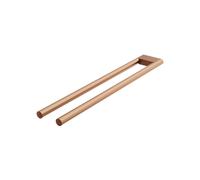 Porte-serviettes Steinberg série 480, référence 4802550 BC, 450 mm, 2 bras, fixation murale, acier inoxydable, cuivre brossé