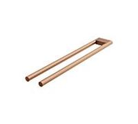 Porte-serviettes Steinberg série 480, référence 4802550 BC, 450 mm, 2 bras, fixation murale, acier inoxydable, cuivre brossé