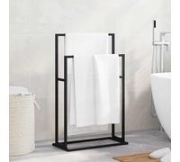 Porte-serviettes sur pied Blanc 48x24x78,5 cm Fer 343088