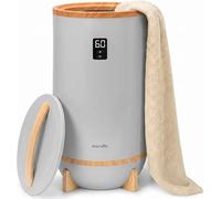 Porte-serviettes sur pied, modèle Nature – Radiateur sèche-serviettes électrique pour 2 serviettes. Économique en énergie et mobile, avec minuterie. Sèche-serviettes avec protection contre la surchauf