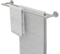 Porte-serviettes TIGER Noon, double, 60 cm, en acier inoxydable brossé