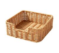 Porte-Serviettes Tressé Petit Modèle Panier en Rotin Imitation pour | Panier Boho pour Serviettes de Table pour Propriétaires Hôtes Restaurant Café Pique-Nique Buffet Hôtel