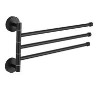 Mexen triple porte-serviettes pivotant, noir - 7039243-70 1043 5907709120709