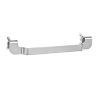 Porte-spatule en Acier Inoxydable pour Plaque de Cuisson et Barbecue | Argenté, Format Compact, Support D’ustensiles, Organisation du Grill, Accessoire pour Plancha