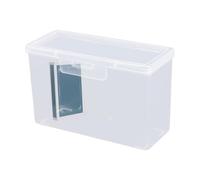Porte-stockage de cartes de visite - Boîte de stockage pour les cartes de crédit | Boîte de carte de visite transparente | Organisateur de stockage soigneusement poli pour les cartes à jouer à vis à v