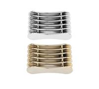Porte-stylo pour Nail Art, Lot de 2, Organisation 5 Emplacements | Acrylique Pet, Accès Rapide sur Table de Manucure, pour Dotting Tools et Polish Pens, Argenté ou Or