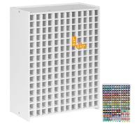 Porte-stylos avec 180 compartiments, organiseur de stylos pour bureau, en plastique, blanc