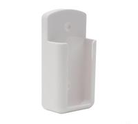 Porte-télécommande mural Porte-télécommande - Boîte de rangement organisateur pour climatiseur TV - Support de téléphone en plastique blanc (fin)