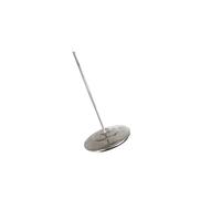 Porte-tickets Porte-reçu à pointes en acier inoxydable, fourchette d'invocation de Menu, support mémo papier Base ronde, bureau cuisine Restaurant, facture broche contrôle de restaurant(Silver)