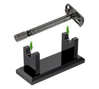 Porte-toilette, support horizontal pour rasage, base antidérapante, organisateur d'espace, acrylique, pour salle de bain, compteur de barbe, coiffeuse pour homme, Noir , riferimento alla