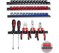Porte-tournevis, organiseur, porte-outils, perforé, noir