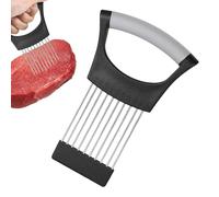 Porte-tranche d'oignon, coupe-légumes | Porte-hachoir à légumes au citron de cuisine - Support pour trancher les aliments, lavable au lave-vaisselle, pour oignon, viande, citron