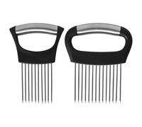 Porte-tranche d'oignon en Acier Inoxydable,Avec Housse de Protection,Coupe Citron, Alimentaire Tranche Assistant,Coupe-Légumes, pour Pommes de Terre,Viande,Oignons,Légumes