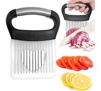 Porte-tranche d'oignon en acier inoxydable,Avec housse de protection,Coupe Citron, Coupe-Légumes,Alimentaire Tranche Assistant, po