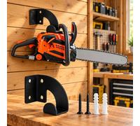 Porte-tronçonneuse mural, pour AEG ACS18B30 | Porte-tronçonneuse métallique pour créer un rangement mural propre dans le garage, l’atelier ou l’espace outils.