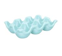 Porte-œufs 6 Compartiments en Céramique pour Réfrigérateur Cuisine | Porcelaine, Fentes, pour Œufs de Poule, sur Plan de Travail, Accessoire de Rangement Décoratif
