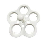 Porte-œufs durs - Tasses de cuisson sûres et pratiques, poignée amovible, conception ergonomique, support en acier inoxydable + tasses en silicone résistantes à la chaleur, matériaux de qualité alimen