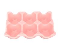 Porte-œufs pour Réfrigérateur 6 Cases en Céramique Rose | Plateau de Rangement, Usage la Cuisine et Plan de Travail, pour Œufs de Poule