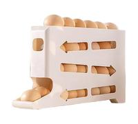 Porte-œufs pour réfrigérateur, étagère de rangement à 4 niveaux, plateau gain de place avec grand plateau