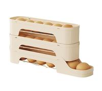 Porte-Œufs Réfrigérateur Organisateur De Réfrigérateur À Roulement | Type Coulissant Distributeur Roulant Bac De Rangement Pour Garde-Manger Organisateur Cuisine