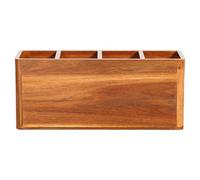 Porte-ustensiles de comptoir, organisateur rustique en bois antidérapant, support pour ustensiles en bois, pour cuillères, spatules, ustensiles de cuisine, maison, armoire et table