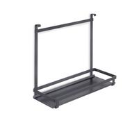 Porte-ustensiles de cuisine à accrocher Titane - acier anthracite EMUCA