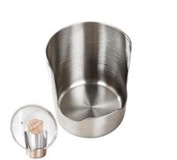 Porte-ustensiles de cuisine en acier inoxydable, multifonction | Support de couvercle de casserole et repose-cuillère pour comptoir, organisateur peu encombrant pour spatules