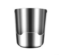 Porte-ustensiles de cuisine en acier inoxydable Vertical pour cuillère de cuisine Couvercle de poêle Tamis en acier 304 robuste Économie d'espace Égouttoir Nettoyage facile Argent 13,3 x 9,8 cm