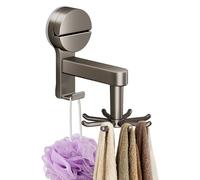 Porte-ustensiles de cuisine mural | Crochet de salle de bain à ventouse - Porte-outils rotatif à 360 degrés avec 8 griffes | Pour mur, armoire, véhicule de loisirs, cuisine, pâtisserie, maison