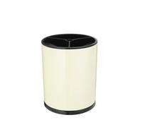 Porte Ustensiles De Cuisine Rotatif À 360° Porte Couverts En Acier Inoxydable Avec Cloison De Rangement Base Antidérapante Et Conception Équilibrée Cylindre De Séparation Marmite À Couverts(A)
