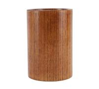 Porte-ustensiles en Bois de Jujube Aigre, Seau de Rangement de Cuisine Rond Fait à la Main pour Couverts et Baguettes, Organisateur de Vaisselle Multifonctionnel