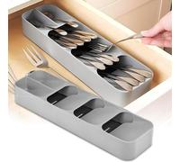 Porte-vaisselle, range-vaisselle pour compartiment de cuisine, porte-vaisselle à encastrer, range-vaisselle, organiseur de compartiment, porte-vaisselle compact pour la cuisine (4 compartiments, gris)